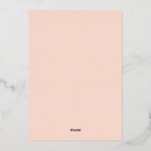 Faire-part de mariage islamique avec bordure flora (Verso)