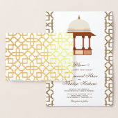 Faire-part de mariage islamique d'architecture mog (Affichage)