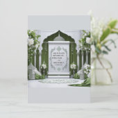 Faire-part de mariage Islamique - Élégant. (Debout devant)