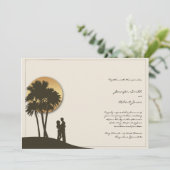 Faire-part de mariage Island Paradise (Debout devant)