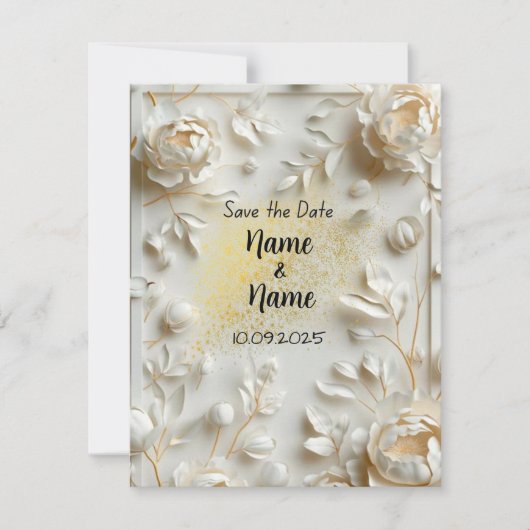 Faire-part de mariage ivoire (Devant)