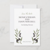 Faire-part de mariage ivoire avec impression noire (Dos)