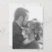 Faire-part de mariage ivoire simple (Dos)