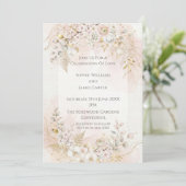 Faire-part de mariage Ivory Blossom (Debout devant)