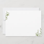 Faire-part de mariage japonaise en bambou (Dos)