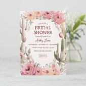 Faire-part de mariage Jardin de cactus rustique Bo (Debout devant)