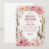 Faire-part de mariage Jardin de cactus rustique Bo (Devant / Derrière)