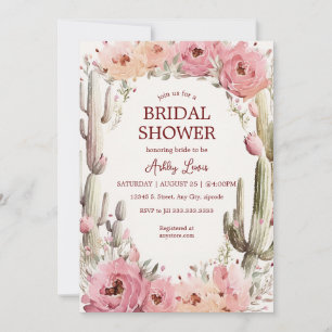 Faire-Part de Mariage Jardin de Cactus Rustique Bo