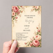 faire-part de mariage jardin de roses anciennes (In situ (ordinateur de poche))