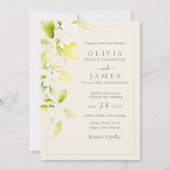 Faire-part de mariage Jardin d'ivoire à la fleur d (Devant)