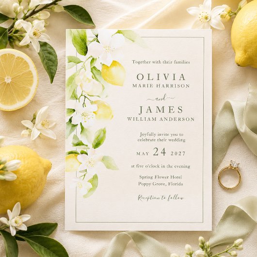 Faire-part de mariage Jardin d'ivoire à la fleur d