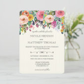 Faire-part de mariage Jardin Floral (Debout devant)