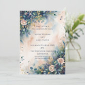 Faire-part de mariage Jardin Moody Blue (Debout devant)