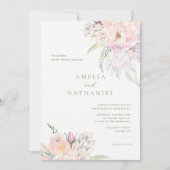 Faire-part de mariage Jardin Pastel (Devant)