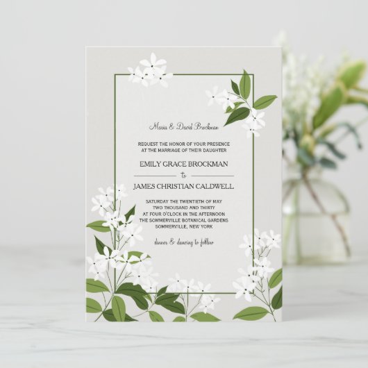 Faire-part de mariage Jasmine (Debout devant)