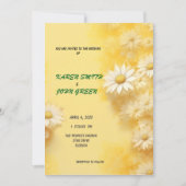 Faire-part de mariage JAUNE (Devant)