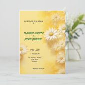 Faire-part de mariage JAUNE (Debout devant)