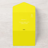 Faire-Part de Mariage Jaune Clair – Design Minimal (Dehors)