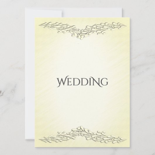 Faire-part de mariage Jaune été (Dos)