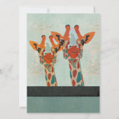 Faire-part de mariage jetant un coup d'oeil ambre (Dos)