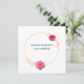 Faire-part de mariage JKG Miel Dore (Debout devant)