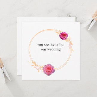 Faire-part de mariage JKG Miel Dore