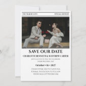 Faire-Part de Mariage Journal à Sauvegarder Date (Dos)