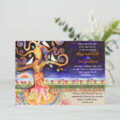 Faire-part de mariage juif des colombes de l'arbre (Debout devant)