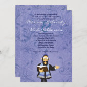 Faire-part de mariage juif drôle de Rabbin (Devant / Derrière)