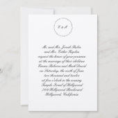 Faire-part de mariage juif hébreu Ani L'Dodi Cercl (Devant)