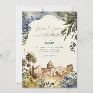 Faire-part de mariage juif | Invitation de Jérusal