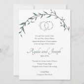 Faire-part de mariage juive feuille étonnante (Devant)