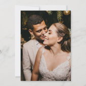 Faire-part de mariage « Juste Mariés » | Modèle de (Dos)