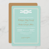 Faire-part de mariage| Knot Beach Glam Mariage (Devant / Derrière)