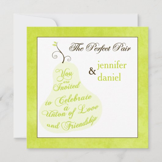 Faire-part de mariage | La Paire Parfaite (Devant)