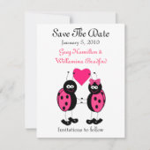 Faire-part de mariage ladybug (Devant)