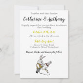 Faire-part de mariage lapin lapin lapin en gros (Devant)