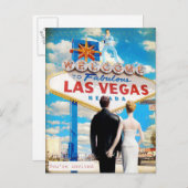 Faire-part de mariage Las Vegas (Devant / Derrière)
