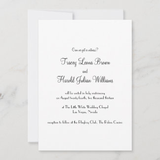 Faire-part de mariage Las Vegas