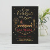 Faire-part de mariage Las Vegas (Debout devant)