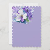 faire-part de mariage lavande colorée (Dos)