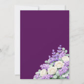 Faire-part de mariage Lavande et Lilas (Dos)