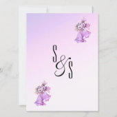 Faire-part de mariage Lavender Bells (Dos)