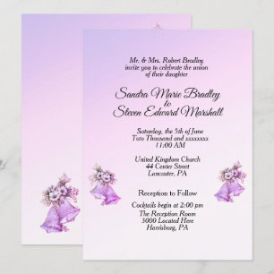 Faire-part de mariage Lavender Bells
