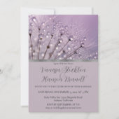 Faire-part de mariage Lavender Raindrops (Devant)