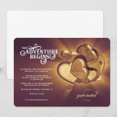 Faire-part de mariage - L'aventure commence (Versi (Devant / Derrière)