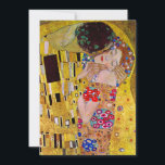 Faire-part de mariage ; Le baiser de Gustav Klimt<br><div class="desc">Facile à customiser faire-part de mariage. The Kiss, detail (1907-1908) de Klimt est probablement l'oeuvre la plus célèbre de Gustav Klimt. Il a commencé à y travailler en 1907 et c'est le point culminant de sa soi-disant "période d'or". The Kiss est un tableau d'art vintage de l'époque victorienne, amoureux et...</div>