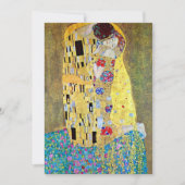 Faire-part de mariage ; Le baiser de Gustav Klimt (Devant)