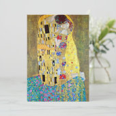 Faire-part de mariage ; Le baiser de Gustav Klimt (Debout devant)