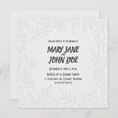 Faire-part de mariage Leavespress (Devant / Derrière)